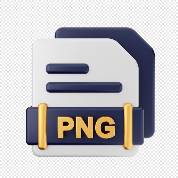 Ilustración de icono de formato de archivo 3D Render