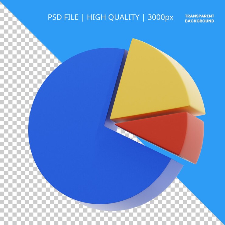 PSD ilustración del icono del gráfico de representación 3d
