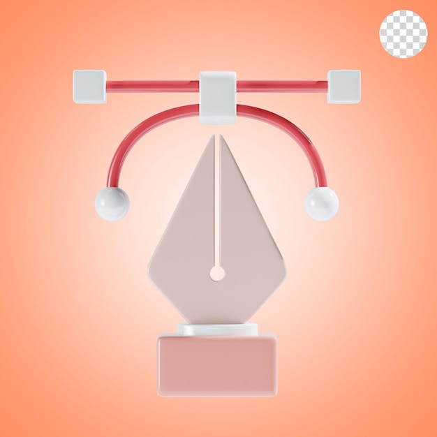 Ilustración del icono de la herramienta de pluma 3D
