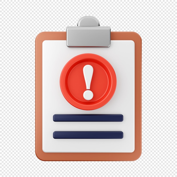 PSD ilustración de icono de informe de archivo 3d
