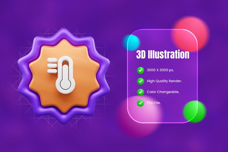 PSD ilustración del icono de interfaz de usuario 3d o icono de la web y las aplicaciones de la interfase de usuario