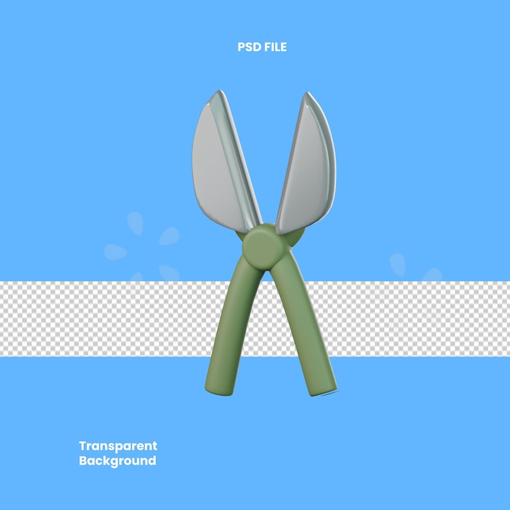 PSD ilustración de icono de jardinería en 3d