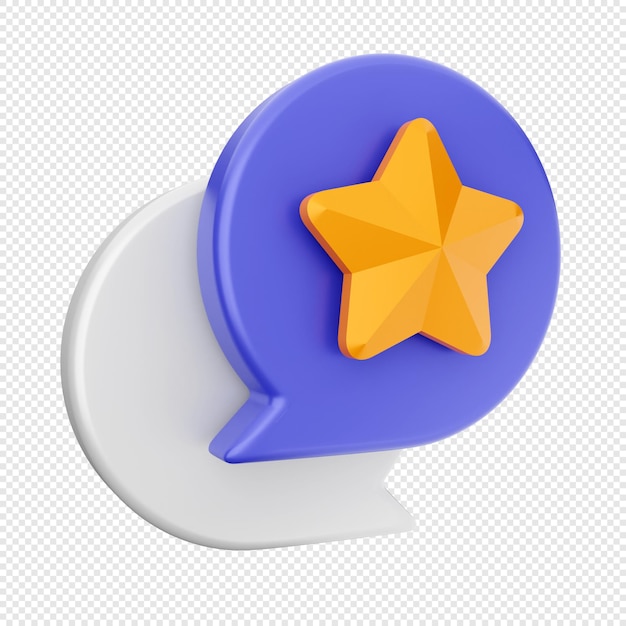 Ilustración del icono del mensaje de correo de chat 3D