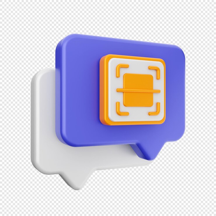 PSD ilustración del icono del mensaje de correo de chat 3d