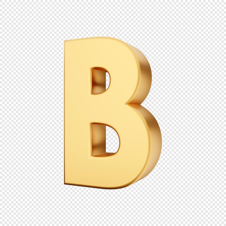 PSD ilustración de icono de oro de símbolos de número de alfabeto 3d