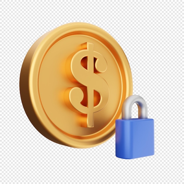 Ilustración del icono de pago en 3D