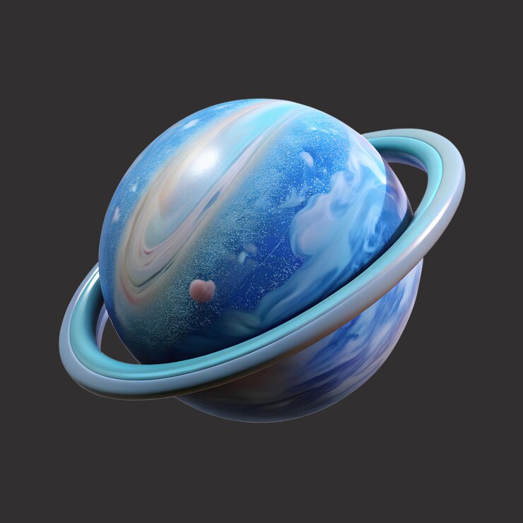 PSD ilustración del icono del planeta en 3d