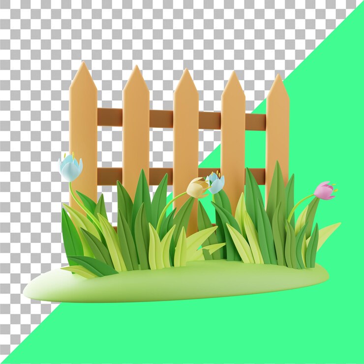 PSD ilustración del icono de la planta en 3d