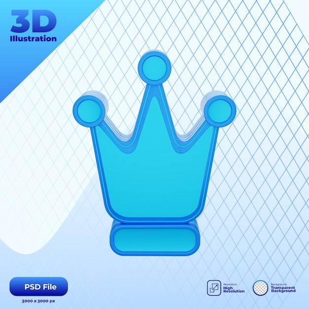 PSD ilustración de icono premium 3d