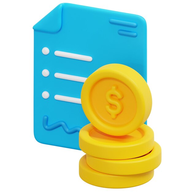 ilustración de icono de procesamiento 3d de activo