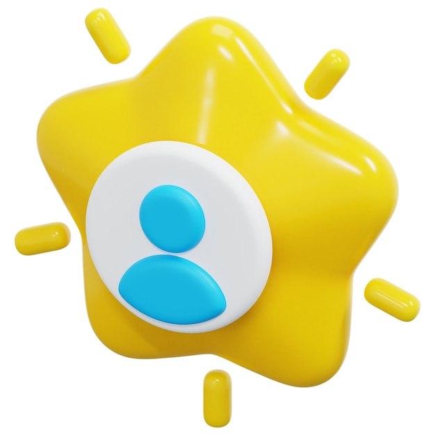 ilustración de icono de procesamiento 3d de cliente