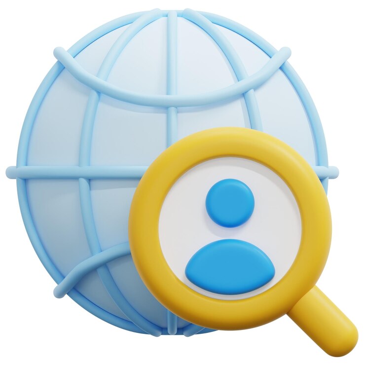 PSD ilustración de icono de procesamiento 3d en línea