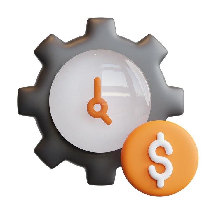 PSD ilustración de icono de procesamiento de alta calidad de concepto de economía de gestión 3d
