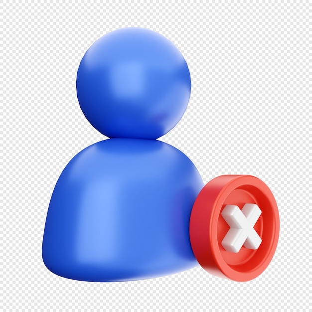 Ilustración del icono de las redes sociales en 3D