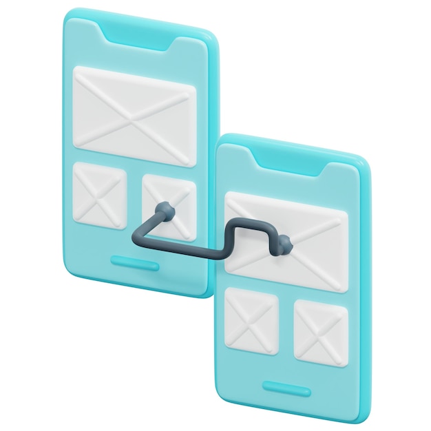 ilustración de icono de render 3d de navegación