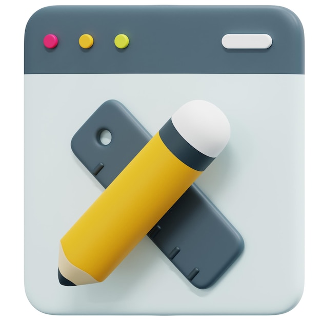 ilustración de icono de renderizado 3d de arte