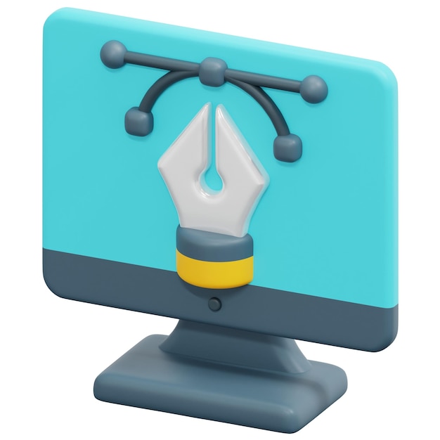 ilustración de icono de renderizado 3d gráfico