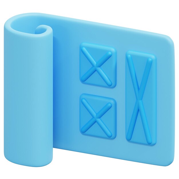 ilustración de icono de renderizado 3d prototipo