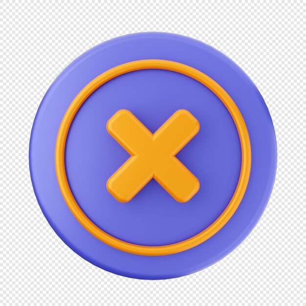 Ilustración del icono de la señal de alerta de advertencia 3D