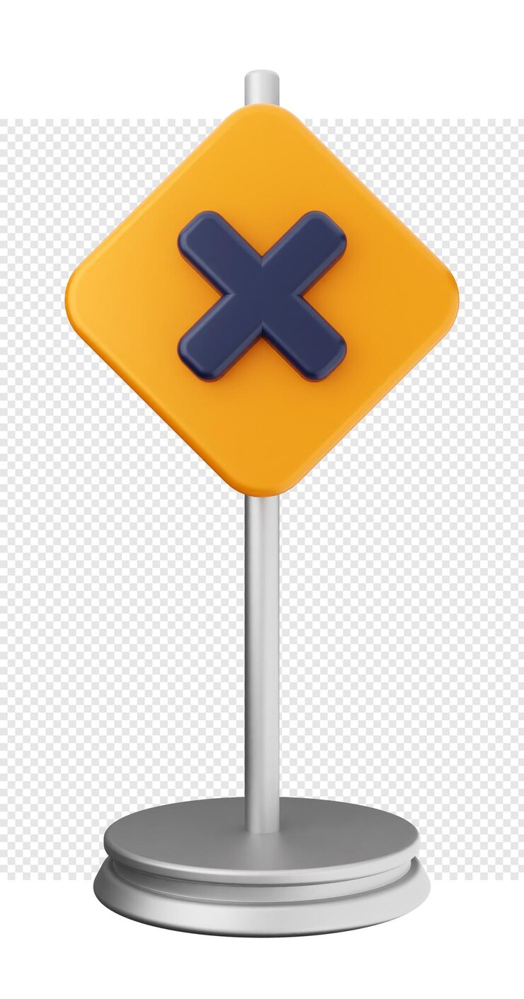 PSD ilustración del icono de la señal de alerta de advertencia 3d