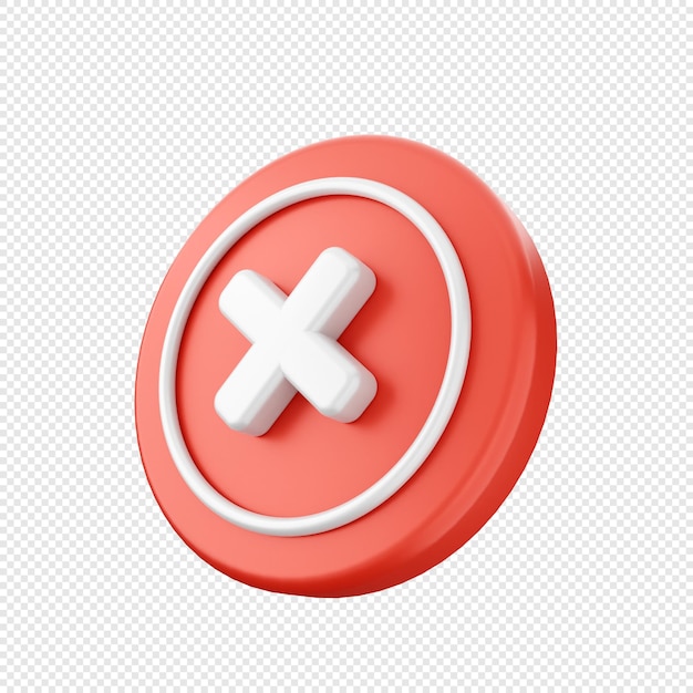 Ilustración del icono de la señal de alerta de advertencia 3D