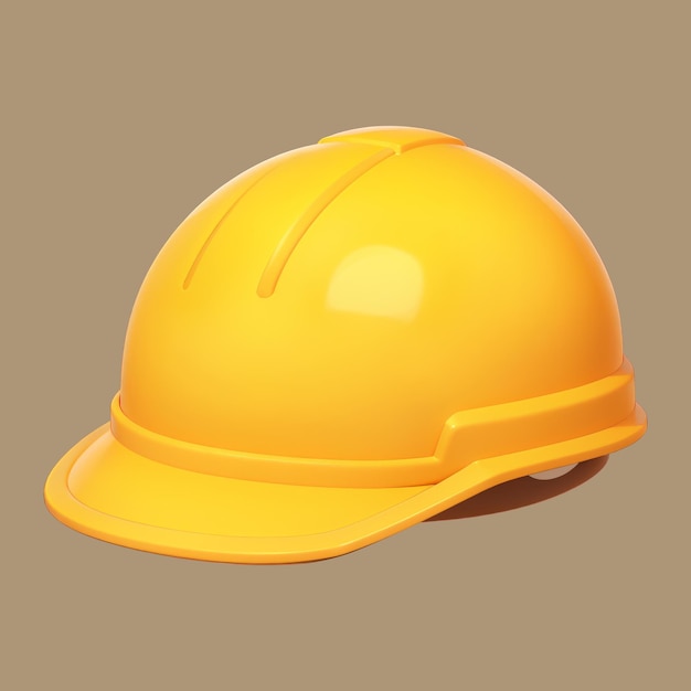 PSD ilustración del icono del sombrero de construcción