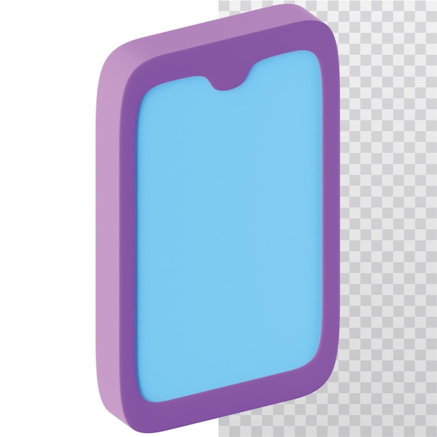 Ilustración del icono de teléfono inteligente en 3D