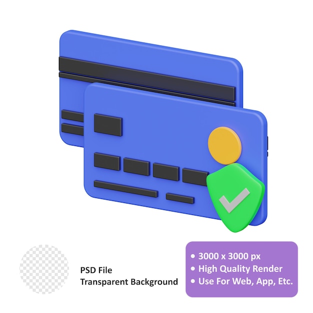 Ilustración de icono de vector de diseño de objeto realista 3d de tarjeta de crédito