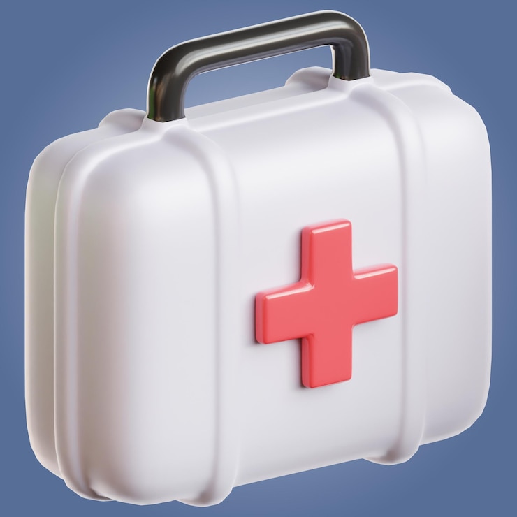 Ilustración de íconos de atención médica en 3D Iconos de renderización en 3D para el concepto de atención médica archivo psd