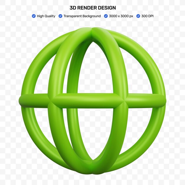 Ilustración de Internet de renderizado 3d aislado