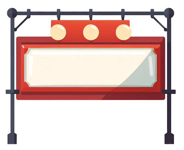 PSD ilustración del letrero de luz de la carpa