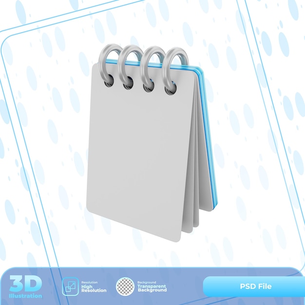 Ilustración de libro de bocetos de renderizado 3D