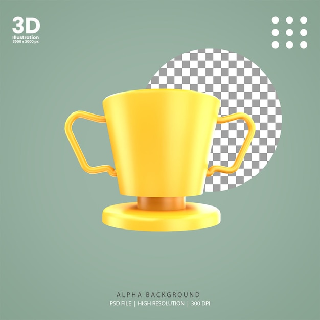 Ilustración de logro de render 3d