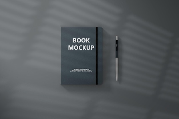 Ilustración de maqueta de libro de vista superior render 3d aislado