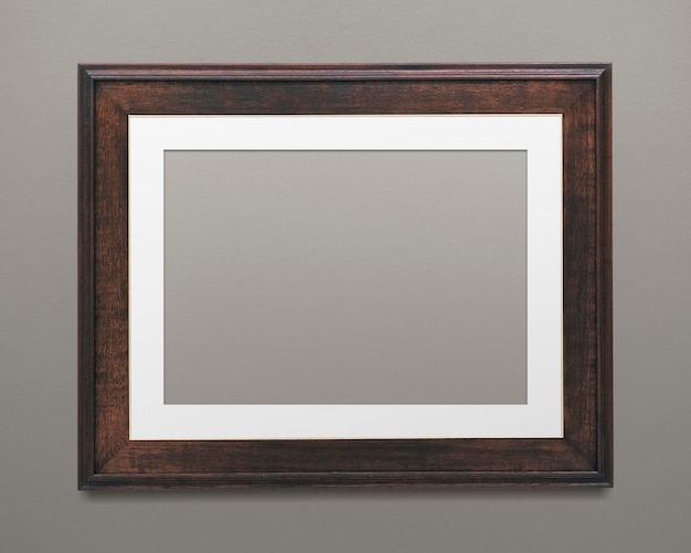 Ilustración de maqueta de marco de imagen de madera