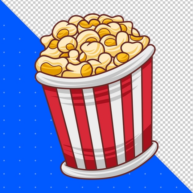 Ilustración de la mascota de dibujos animados colorida Alimentos y emoji Tipo PNG Fondo transparente