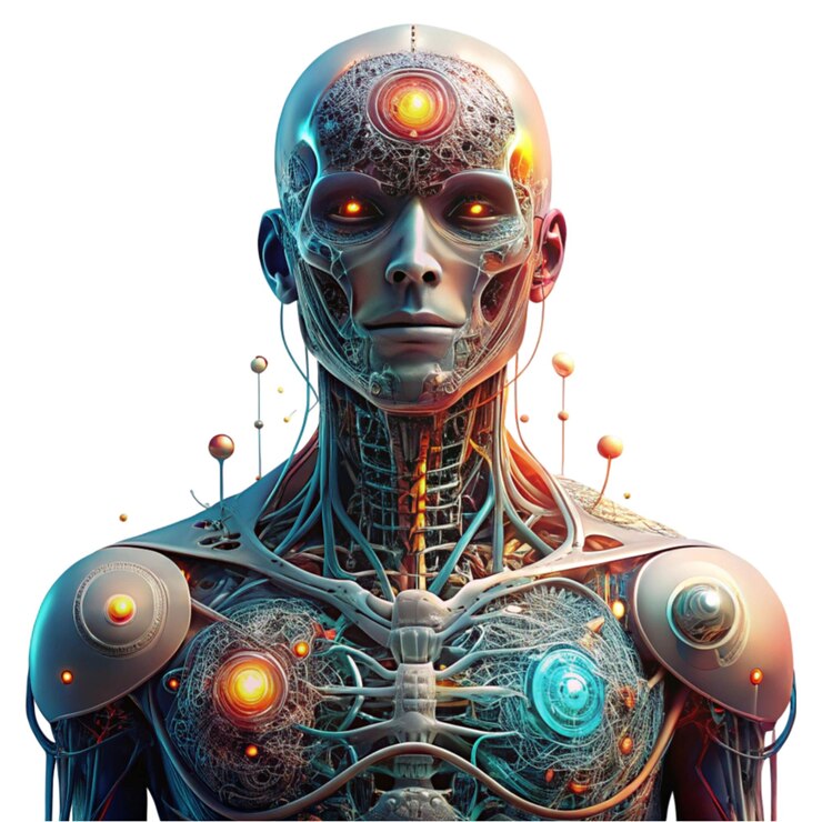 PSD ilustración médica conceptual aislada creada