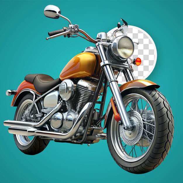 PSD ilustración de una motocicleta antigua dibujada a mano