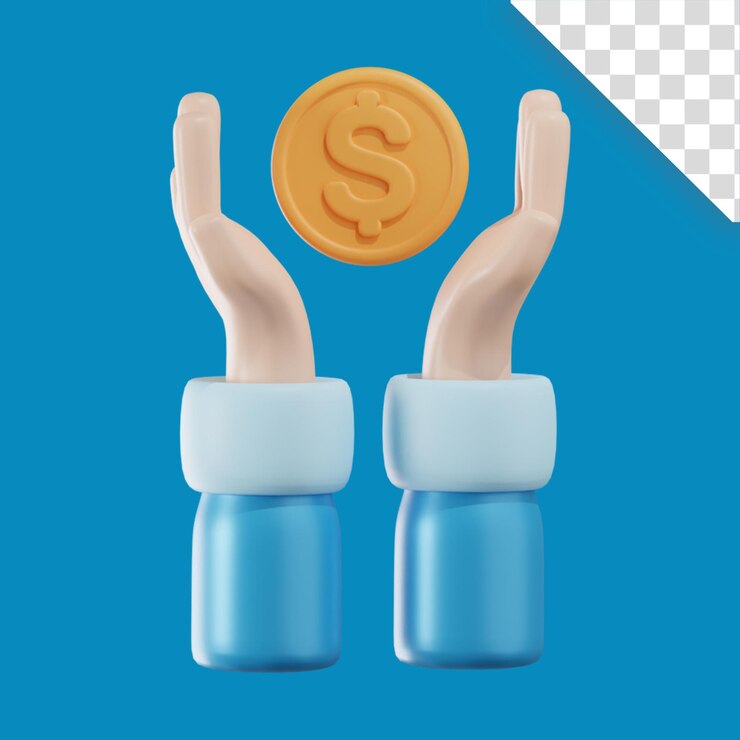 Ilustración de negocios de inversión 3D