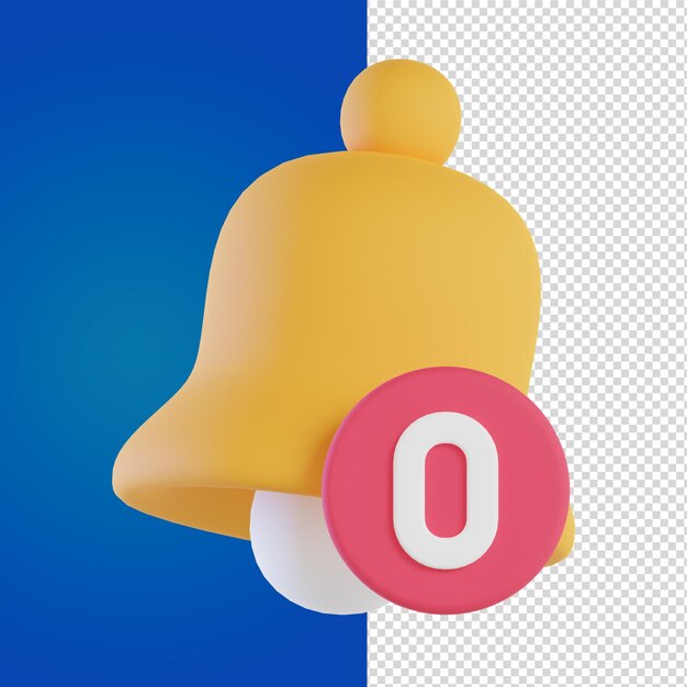 Ilustración de la notificación 3d