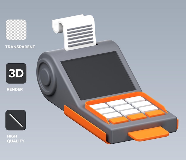 Ilustración del objeto 3D del terminal