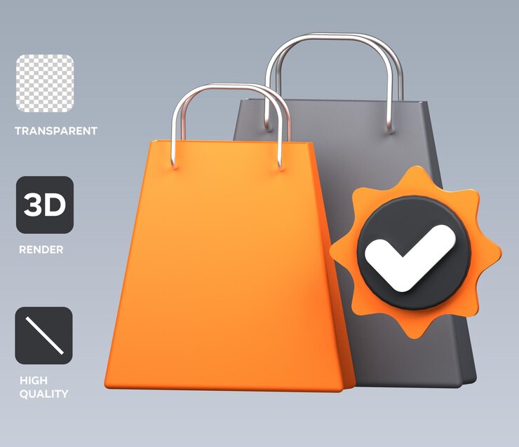PSD ilustración de objetos 3d de calidad de compras
