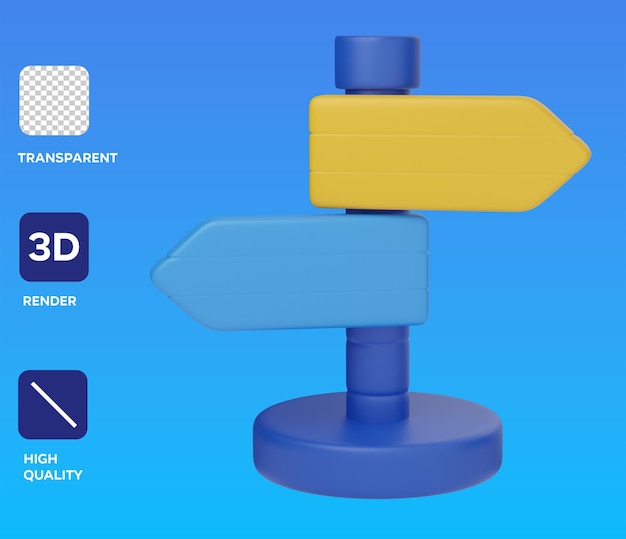 Ilustración de objetos 3D de carteles