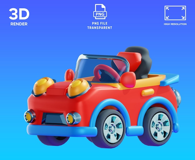 Ilustración de objetos en 3D de KIDS MINI ELECTRIC CAR