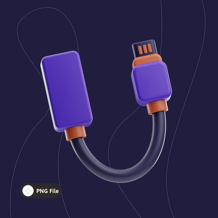 PSD ilustración de objetos tecnológicos en 3d