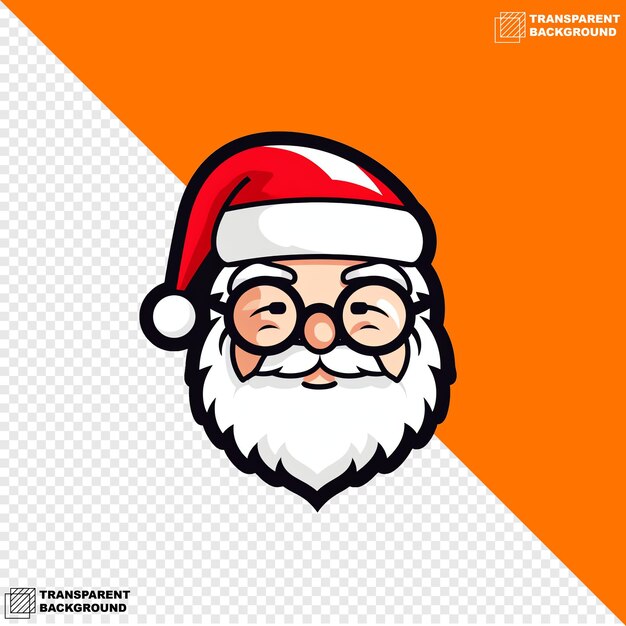 PSD ilustración de papá noel sobre la navidad