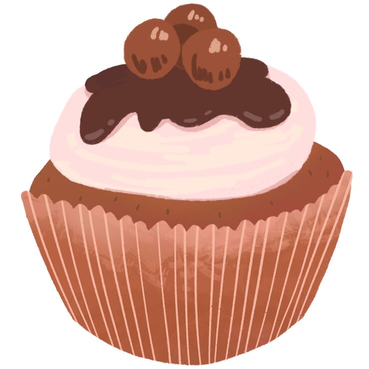 PSD ilustración de pastel