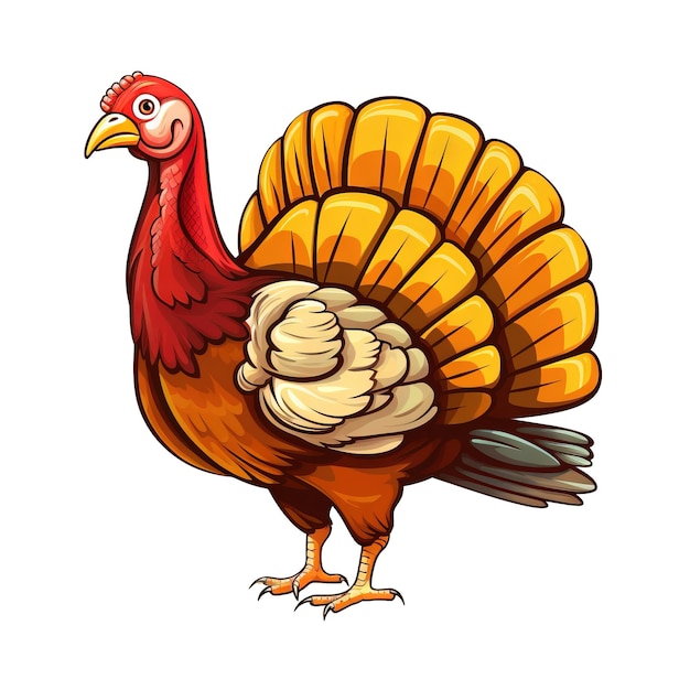 Ilustración de pavo de acción de gracias