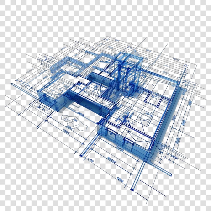 Ilustración del plan de construcción