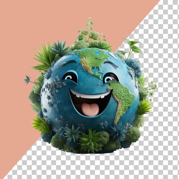 PSD ilustración del planeta tierra en png